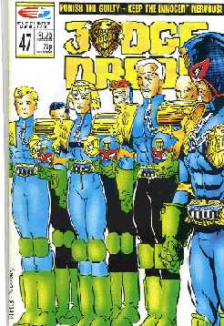 Cover of Judge Dredd
comic